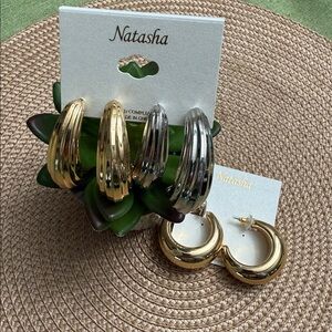 NATASHA 🔥 Hoops Earrings Bundle